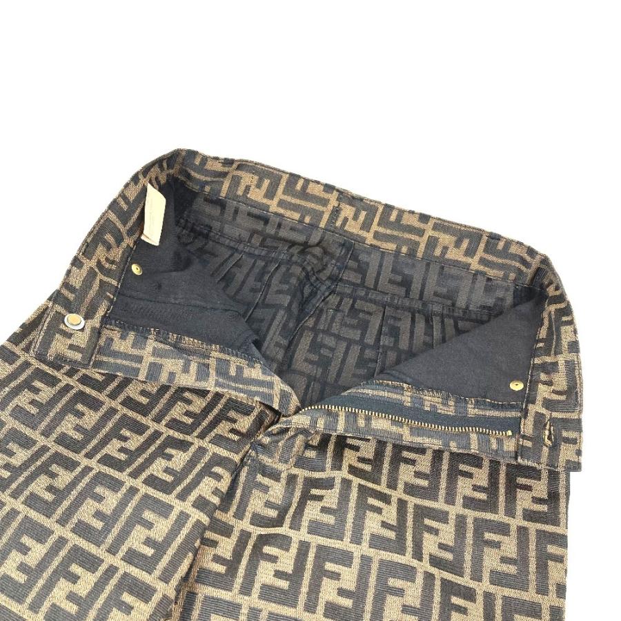 FENDI フェンディ ズッカ ロゴ ロングパンツ ズボン アパレル ボトムス ヴィンテージ パンツ ブラウン レディース【中古】 | FENDI | 05