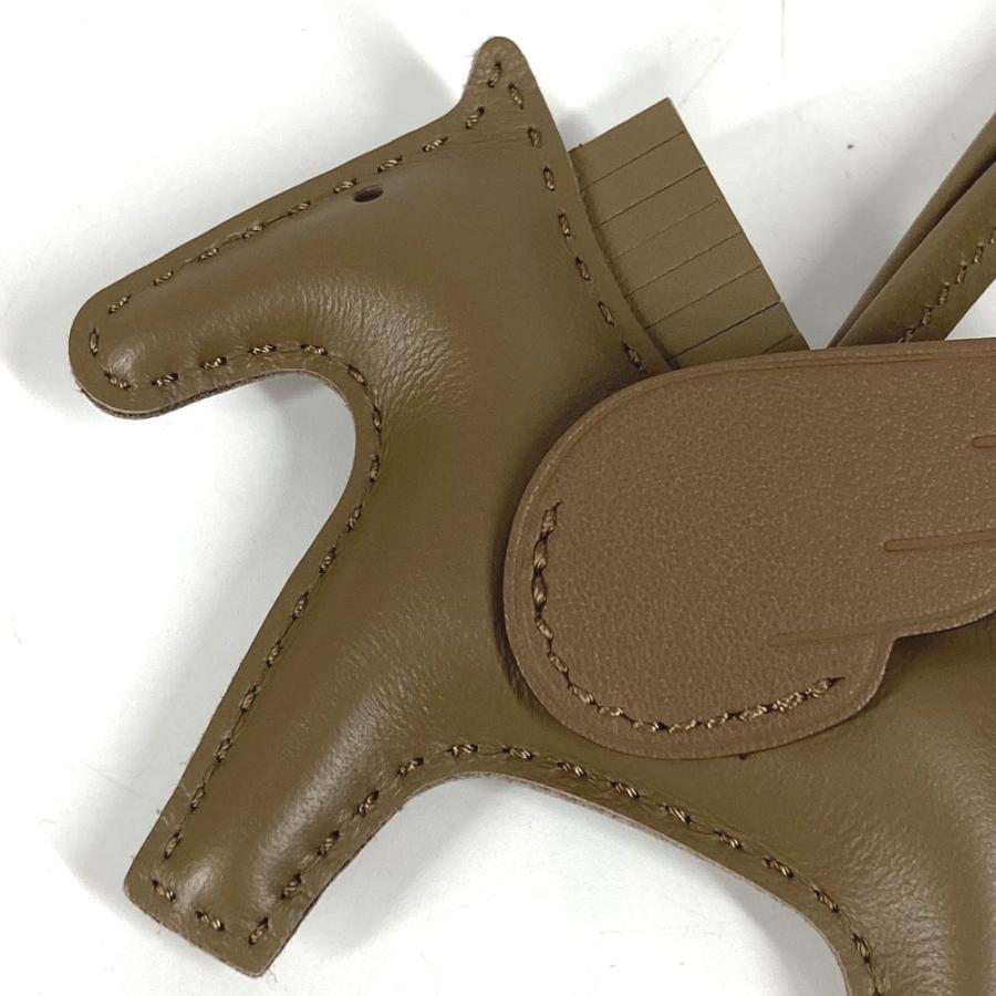 未使用 HERMES エルメス ロデオ ペガサスPM ロデオペガサス PM バッグチャーム ソーブラック 馬 チャーム エトゥープ グレー【中古】 | HERMES | 02