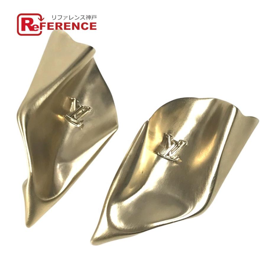 美品 LOUIS VUITTON ルイヴィトン M02400 ピアス LVスカルプチャー アクセサリー LVロゴ ピアス ゴールド ユニセックス【中古】 | LOUIS VUITTON