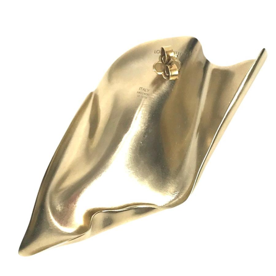 美品 LOUIS VUITTON ルイヴィトン M02400 ピアス LVスカルプチャー アクセサリー LVロゴ ピアス ゴールド ユニセックス【中古】 | LOUIS VUITTON | 02