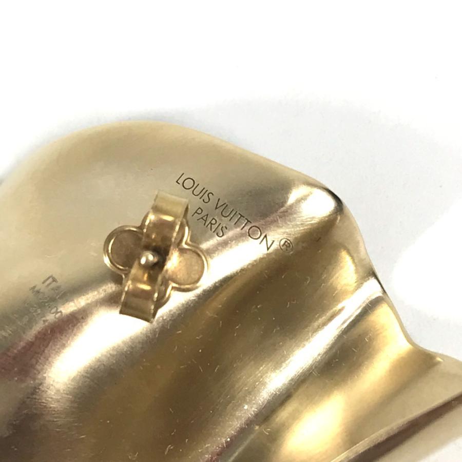 美品 LOUIS VUITTON ルイヴィトン M02400 ピアス LVスカルプチャー アクセサリー LVロゴ ピアス ゴールド ユニセックス【中古】 | LOUIS VUITTON | 03