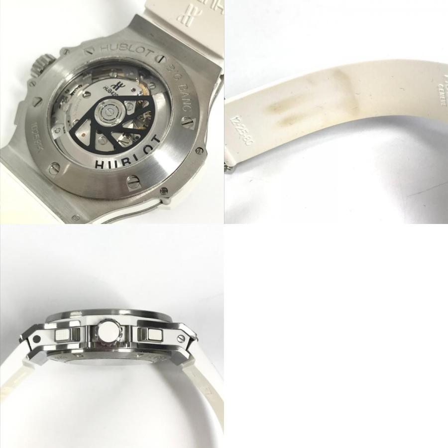 HUBLOT ウブロ 311.SE.2010.RW.1104.JSM1 ビッグバン アエロバン クロノグラフ ダイヤベゼル メンズウォッチ  腕時計 ホワイト【中古】 | HUBLOT | 09