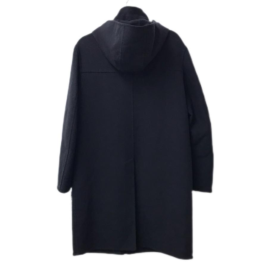 FENDI フェンディ FF0209 ムートン ファー付き ポケット コート アパレル アウター 長袖 フード付き ロングコート ネイビー メンズ【中古】 | FENDI | 01