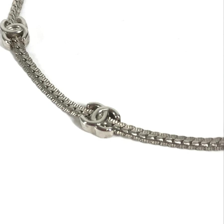 美品 CHANEL シャネル ABE254 CC ココマーク ロゴ チョーカー 2024年秋冬プレコレクション A 24B ネックレス シルバー レディース【中古】 | CHANEL | 06