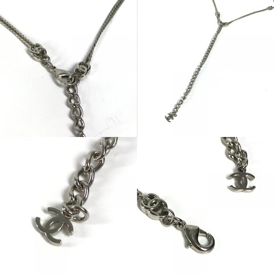 美品 CHANEL シャネル ABE254 CC ココマーク ロゴ チョーカー 2024年秋冬プレコレクション A 24B ネックレス シルバー レディース【中古】 | CHANEL | 09