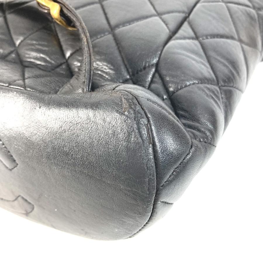 CHANEL シャネル マトラッセ キルティング チェーン バックパック カバン CC ココマーク ヴィンテージ リュックサック ブラック【中古】 | CHANEL | 05