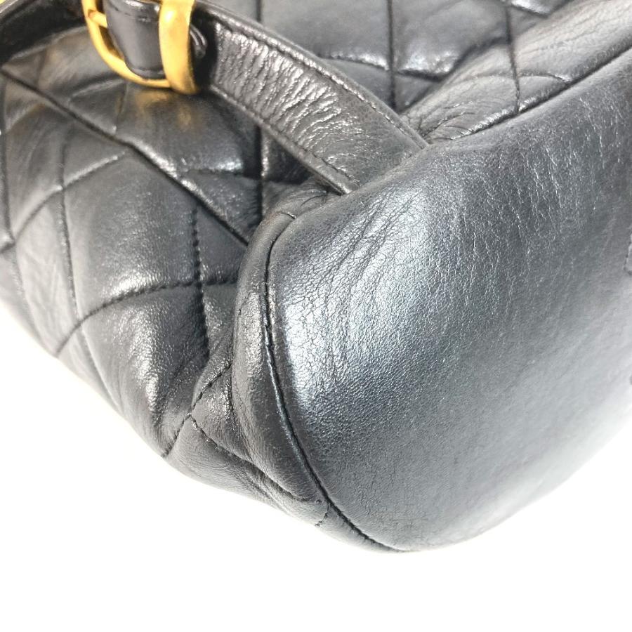 CHANEL シャネル マトラッセ キルティング チェーン バックパック カバン CC ココマーク ヴィンテージ リュックサック ブラック【中古】 | CHANEL | 06