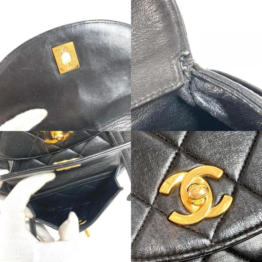 CHANEL シャネル マトラッセ キルティング チェーン バックパック カバン CC ココマーク ヴィンテージ リュックサック ブラック【中古】 | CHANEL | 08
