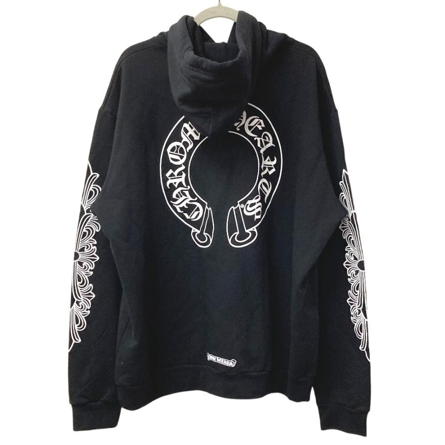美品 CHROME HEARTS クロムハーツ SWTSHRT HD PLVR  フーディー フード トレーナー スウェット 長袖 パーカー ブラック メンズ【中古】 |  | 01