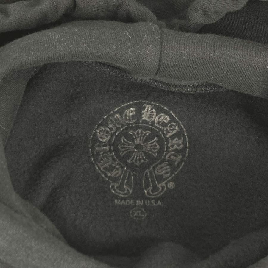 美品 CHROME HEARTS クロムハーツ SWTSHRT HD PLVR  フーディー フード トレーナー スウェット 長袖 パーカー ブラック メンズ【中古】 |  | 04