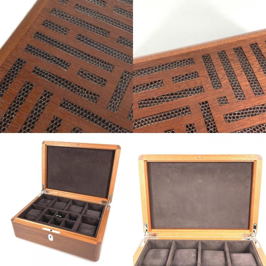 美品 HERMES エルメス H313129M カザック H デティール アクセサリー カフス ウォッチケース 時計 box ボックス 小物入れ 【中古】 | HERMES | 07