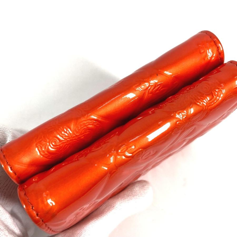 CHANEL シャネル アイコン 財布 コンパクトウォレット NO5 ロゴ リボン 3つ折り財布 レッド系 ユニセックス【中古】 | CHANEL | 05