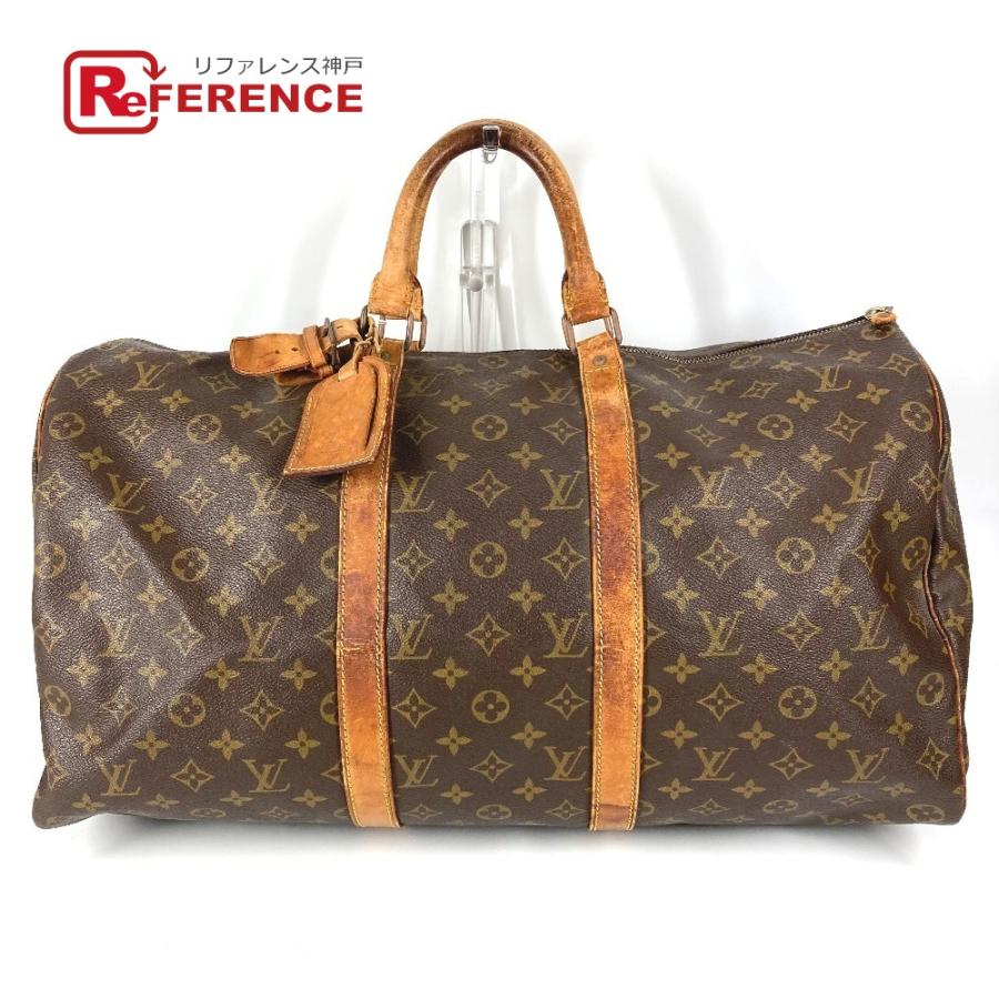 LOUIS VUITTON ルイヴィトン M41426  キーポル50 ハンドバッグ 旅行バッグ トラベルバッグ モノグラム ボストンバッグ ブラウン【中古】 | LOUIS VUITTON