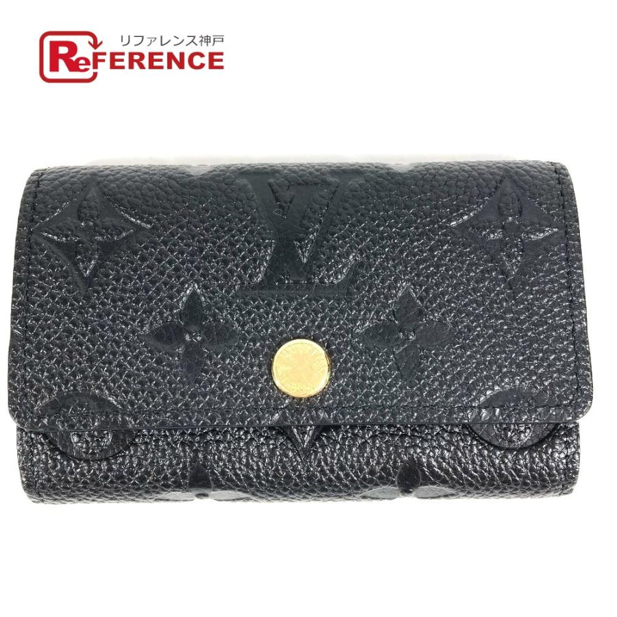 LOUIS VUITTON ルイヴィトン M64421 ミュルティクレ 6 鍵 アクセサリー 6P モノグラムアンプラント キーケース ブラック【中古】 | LOUIS VUITTON