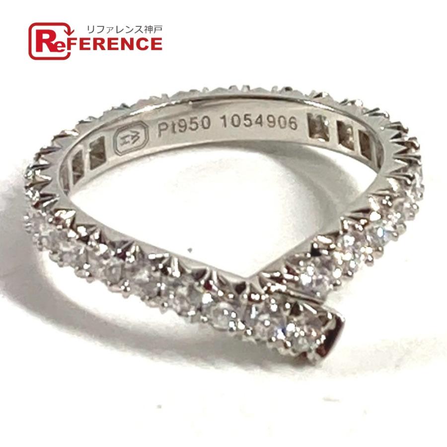 HARRY WINSTON ハリーウィンストン リボン バンド ダイヤモンド ダイヤ プラチナ リング・指輪 シルバー レディース【中古】 | 