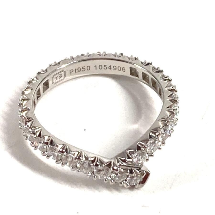 HARRY WINSTON ハリーウィンストン リボン バンド ダイヤモンド ダイヤ プラチナ リング・指輪 シルバー レディース【中古】 |  | 01