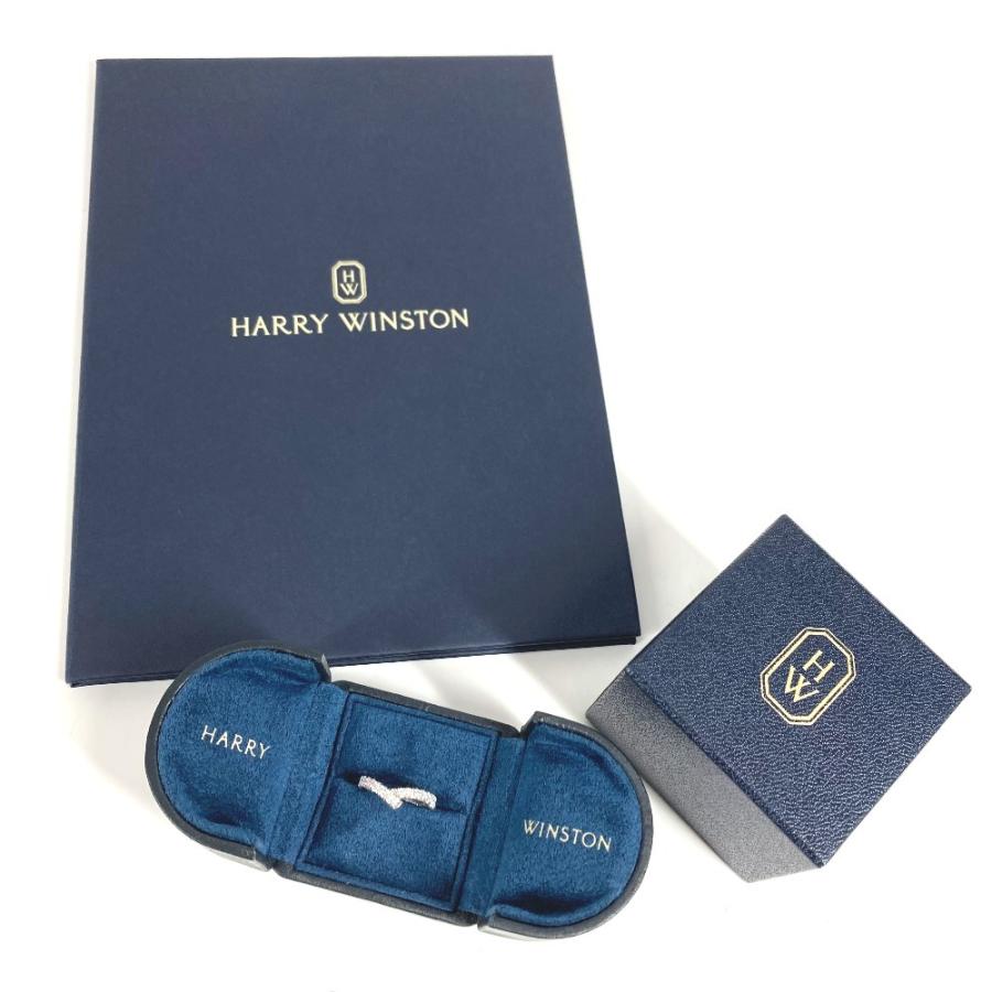 HARRY WINSTON ハリーウィンストン リボン バンド ダイヤモンド ダイヤ プラチナ リング・指輪 シルバー レディース【中古】 |  | 07