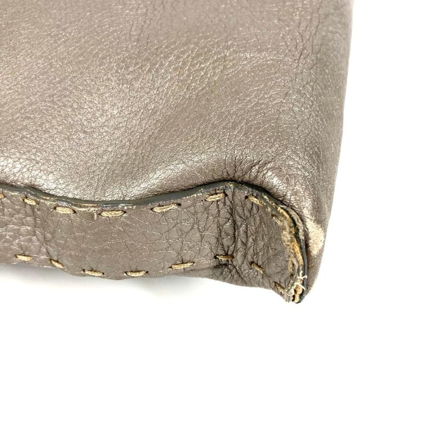 FENDI フェンディ 8BT109 セレリア ロゴ カバン 斜め掛け ショルダーバッグ シルバーグレー系 ユニセックス【中古】 | FENDI | 04