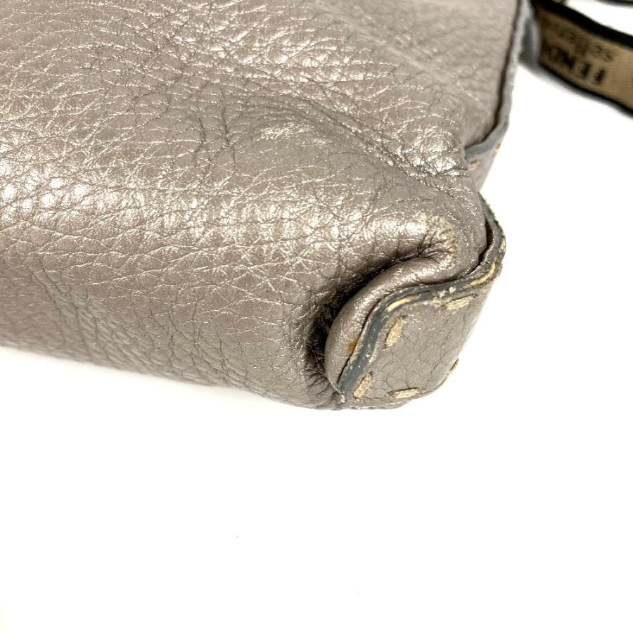 FENDI フェンディ 8BT109 セレリア ロゴ カバン 斜め掛け ショルダーバッグ シルバーグレー系 ユニセックス【中古】 | FENDI | 06
