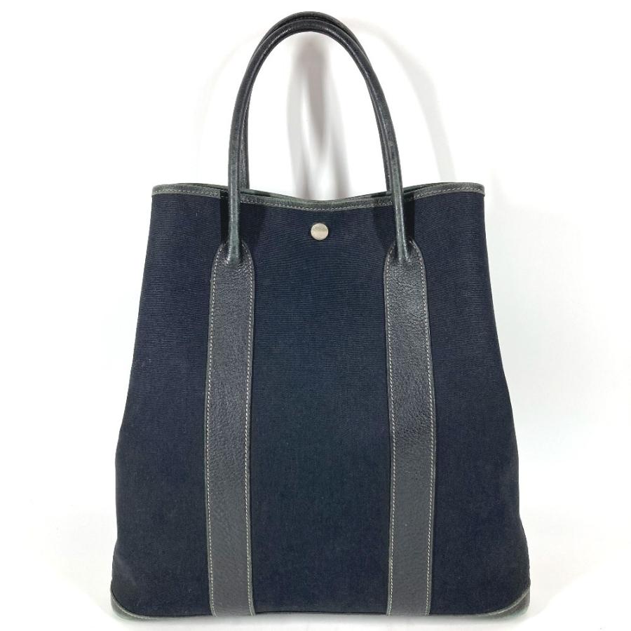 HERMES エルメス ガーデンファイルMM ガーデンファイル MM カバン トートバッグ 肩掛け ショルダーバッグ ブラック ユニセックス【中古】 | HERMES | 01