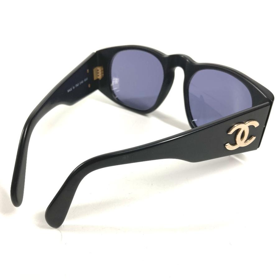 CHANEL シャネル 01451  CC ココマーク ロゴ スモーク めがね メガネ アイウェア 眼鏡 ヴィンテージ サングラス ブラック【中古】 | CHANEL | 01
