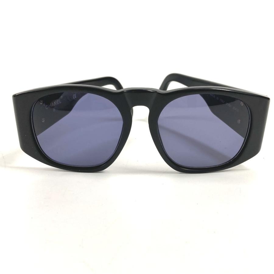 CHANEL シャネル 01451  CC ココマーク ロゴ スモーク めがね メガネ アイウェア 眼鏡 ヴィンテージ サングラス ブラック【中古】 | CHANEL | 02