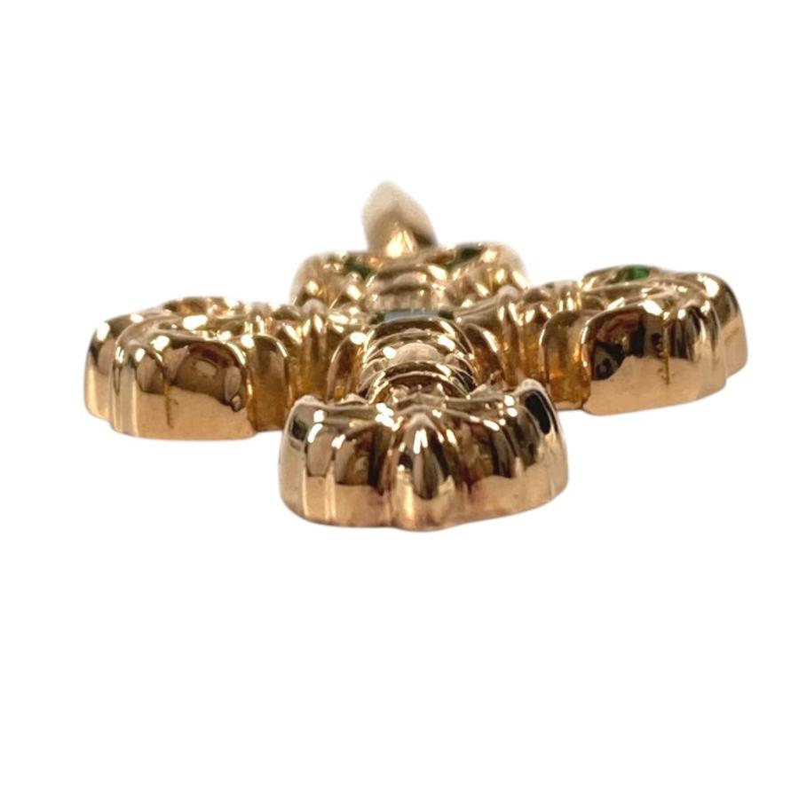 CHROME HEARTS クロムハーツ CHARM FILIGREE TINY P EMRLD タイニーフィリグリー エメラルド ペンダントトップ ゴールド 22K【中古】 |  | 04