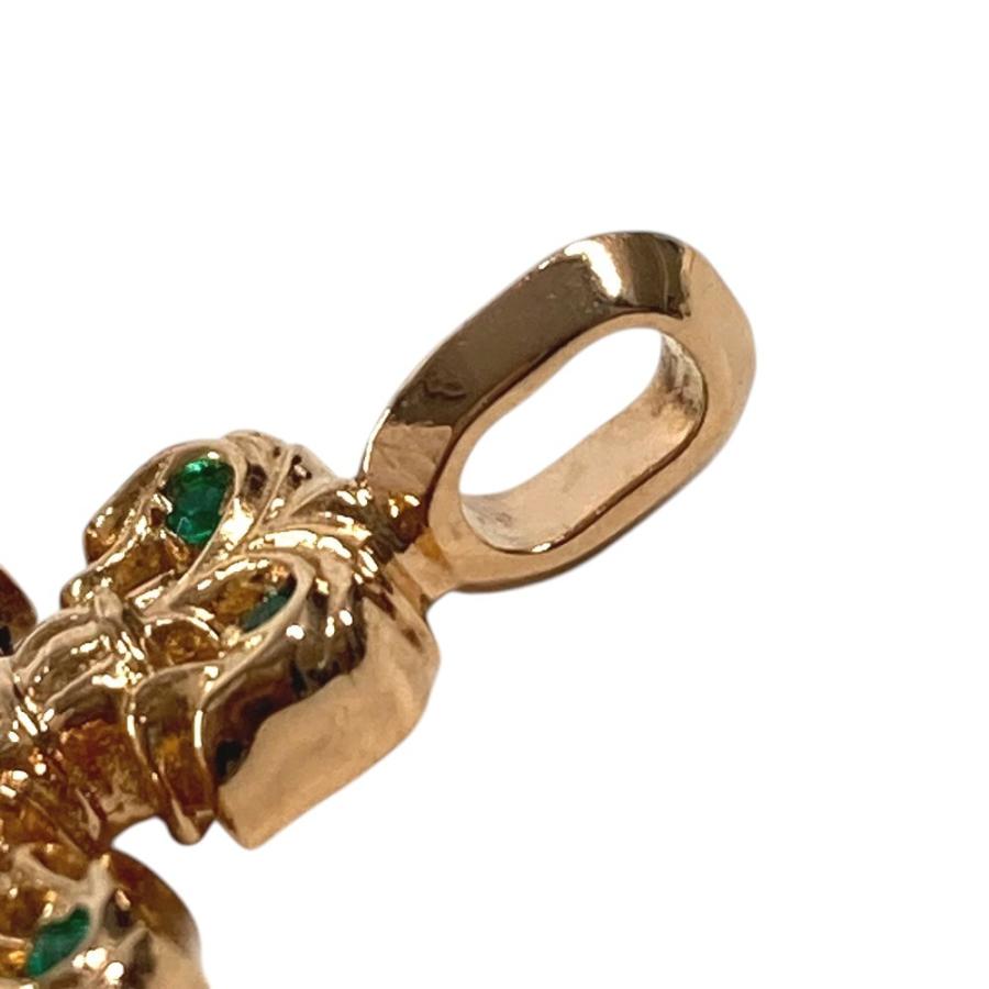 CHROME HEARTS クロムハーツ CHARM FILIGREE TINY P EMRLD タイニーフィリグリー エメラルド ペンダントトップ ゴールド 22K【中古】 |  | 05