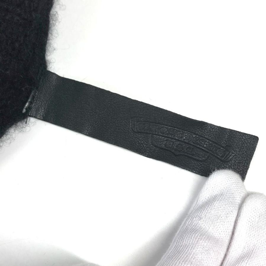 CHROME HEARTS クロムハーツ パーカー レザーパッチ 革タグ クロス アパレル 長袖  フード フーディー ニット ブラック メンズ【中古】 |  | 07