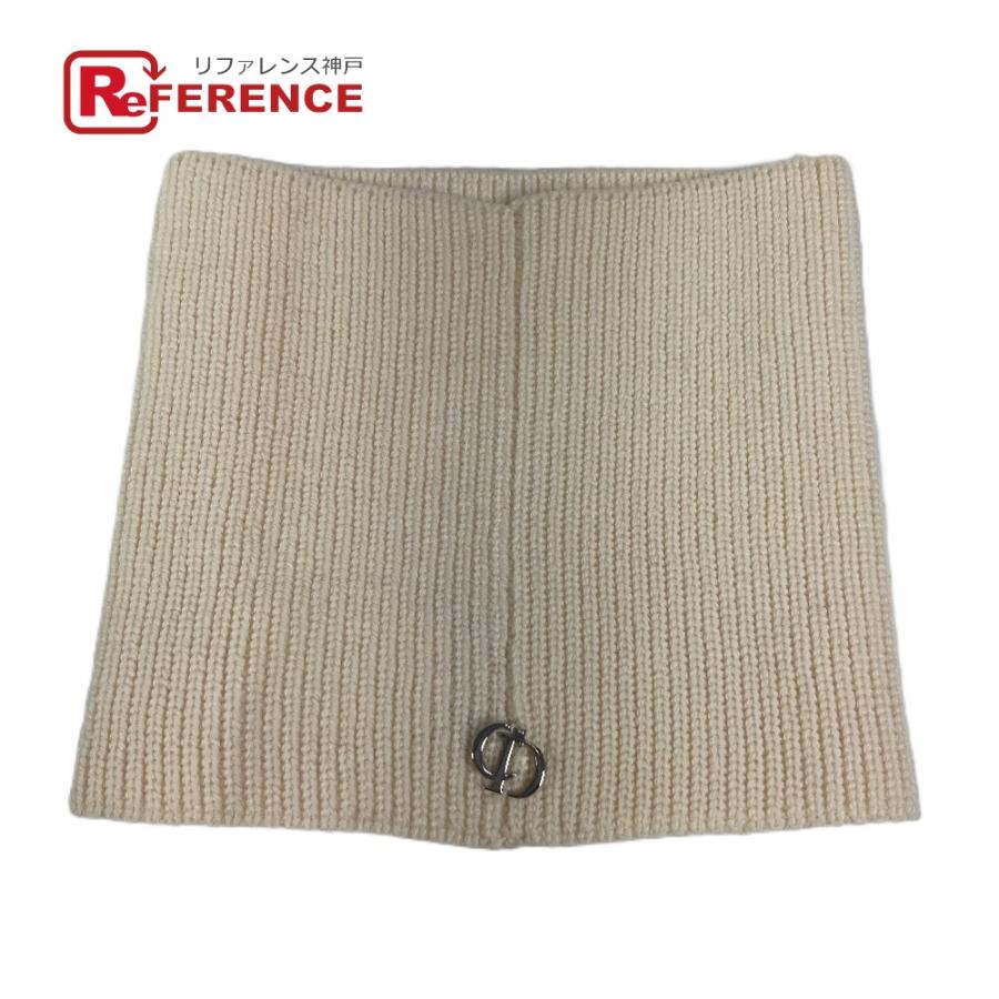 美品 Dior ディオール 41UTD201A101 CD ロゴ マフラー アイボリー レディース【中古】 | 