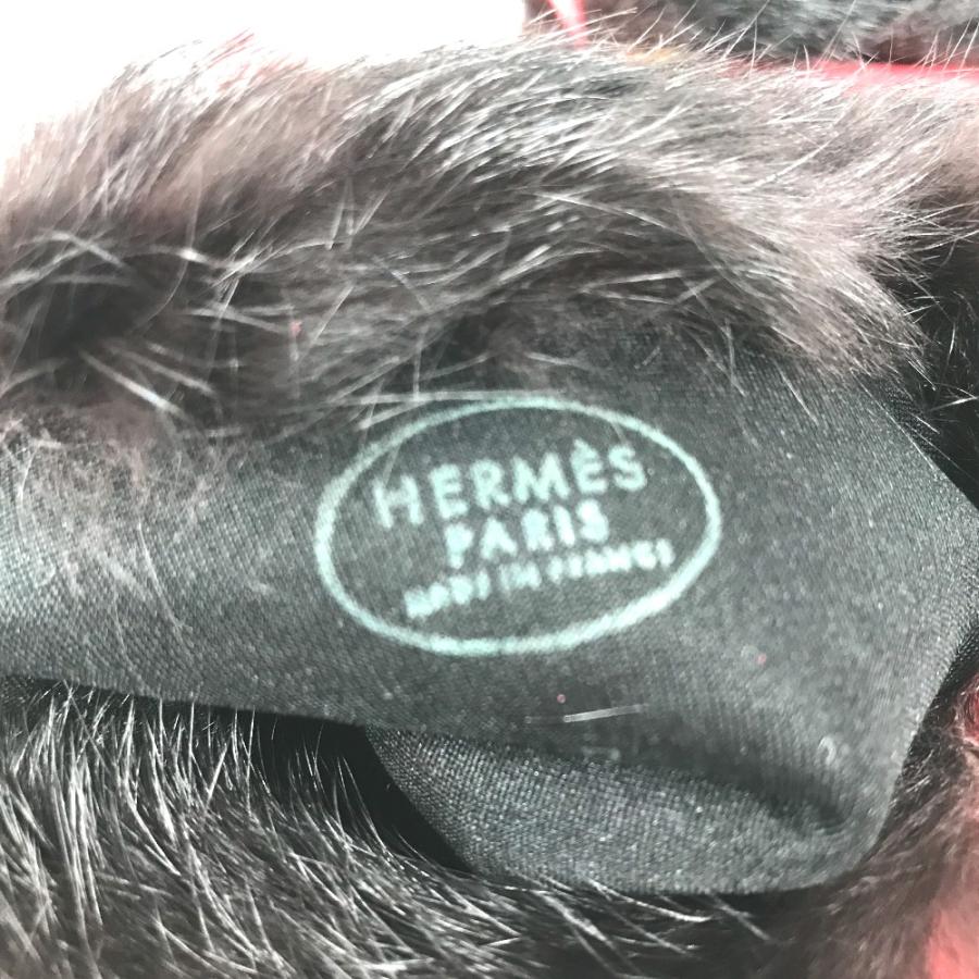 HERMES エルメス ファー アパレル セリエボタン 服飾小物 手袋 レッド レディース【中古】 | HERMES | 04