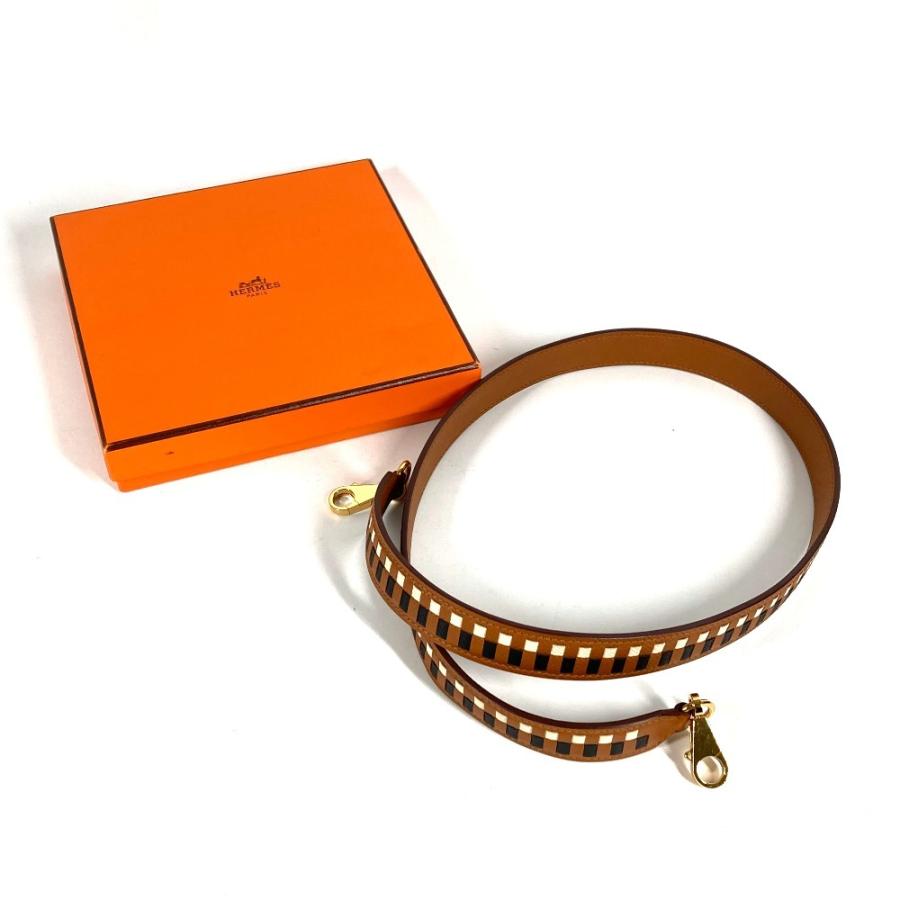 美品 HERMES エルメス バンドリエールトレサージュ バンドリエール トレサージュ アクセサリー ショルダーストラップ ゴールド 【中古】 | HERMES | 07