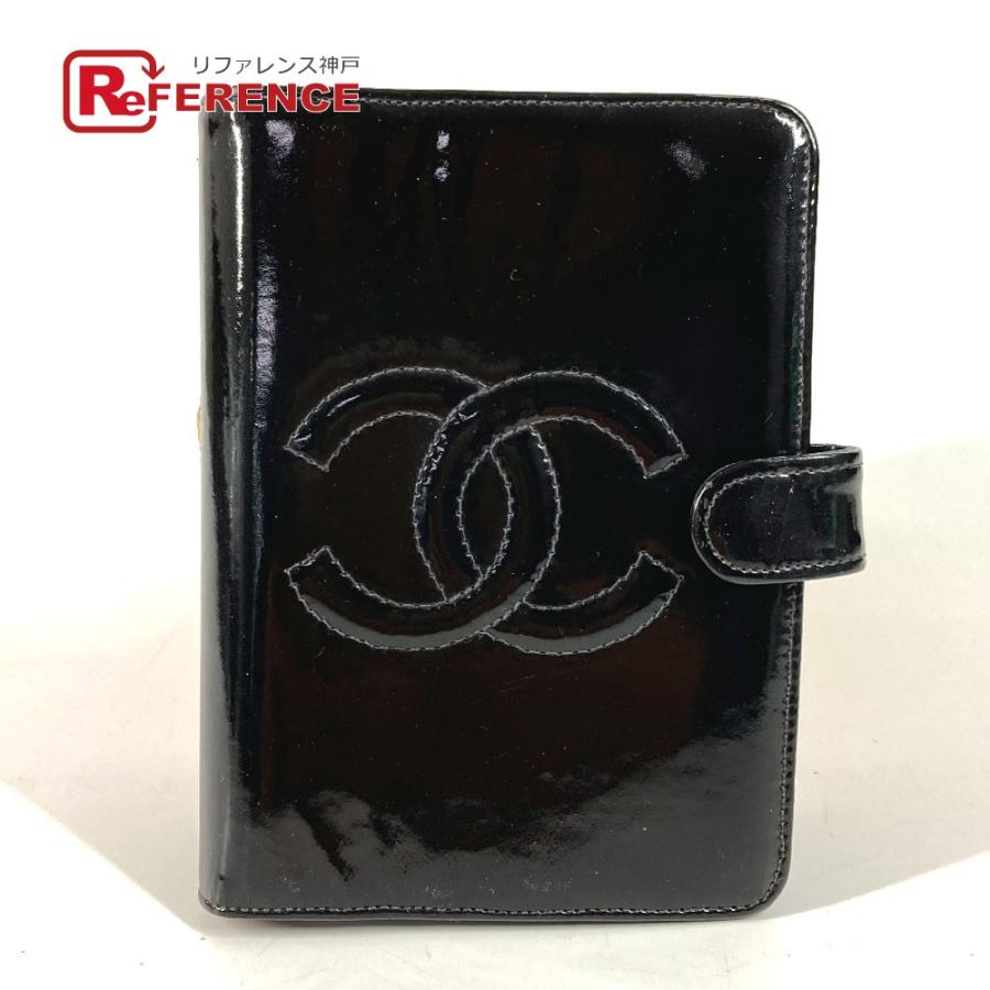 CHANEL シャネル CC ココマーク ロゴ システム手帳 ステーショナリー 手帳カバー ブラック ユニセックス【中古】 | CHANEL