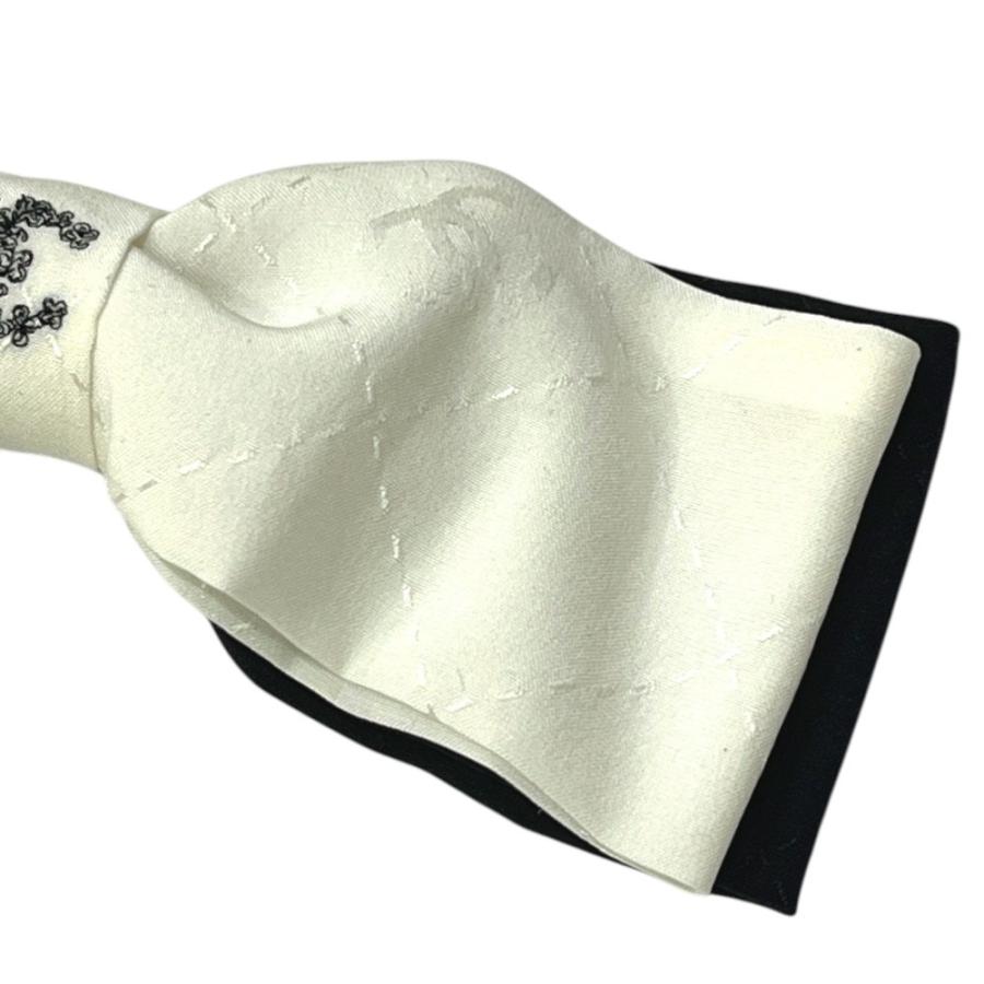 新品同様 CHANEL シャネル CC ココマーク ロゴ リボン りぼん バイカラー ヘアアクセサリー ヘアクリップ 25P バレッタ ホワイト.【中古】 | CHANEL | 03