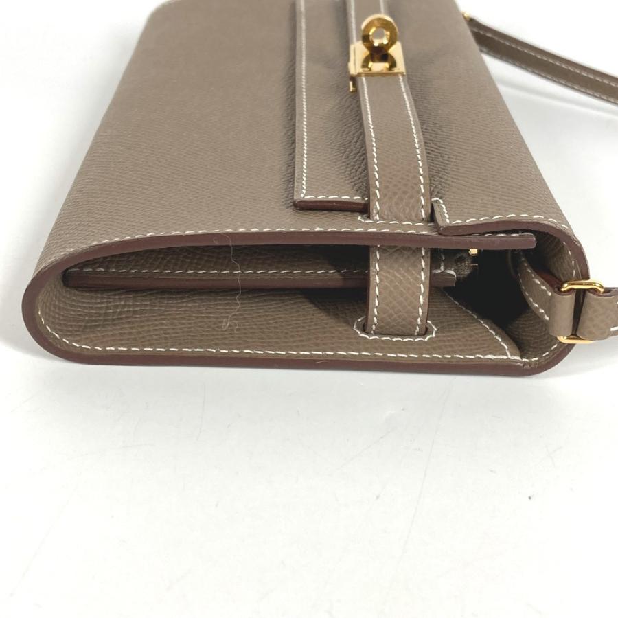 美品 HERMES エルメス ケリーウォレット ロング トゥーゴー カバン ショルダーバッグ ショルダーウォレット 長財布 エトゥープ【中古】 | HERMES | 03