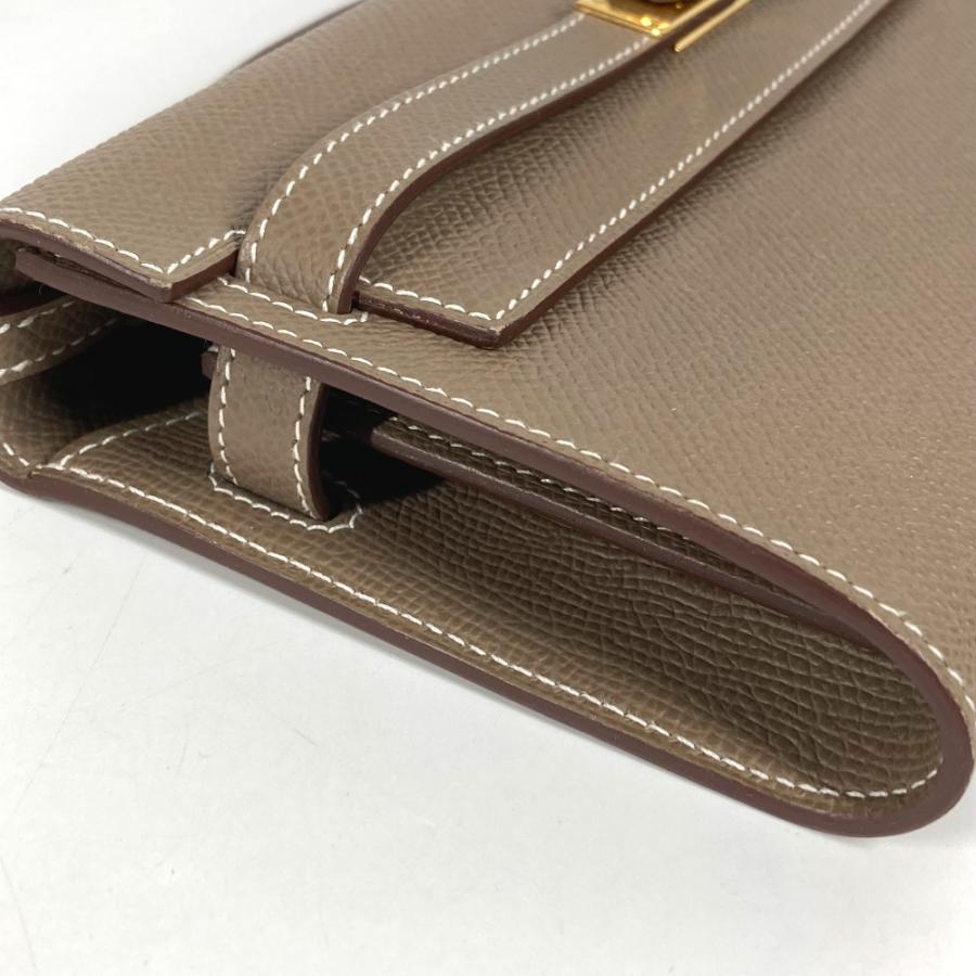 美品 HERMES エルメス ケリーウォレット ロング トゥーゴー カバン ショルダーバッグ ショルダーウォレット 長財布 エトゥープ【中古】 | HERMES | 06