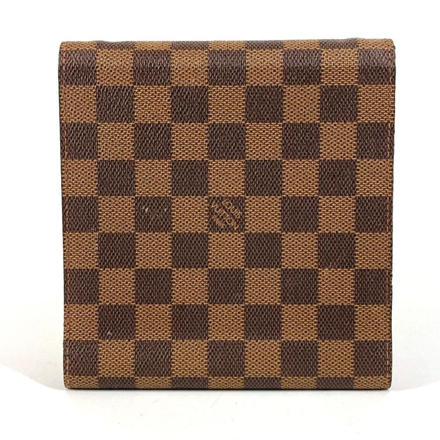 LOUIS VUITTON ルイヴィトン  M99074 CDケース DVDケース ポーチ 日本20周年限定 カバン ダミエ ポーチ エベヌ ブラウン【中古】 | LOUIS VUITTON | 01