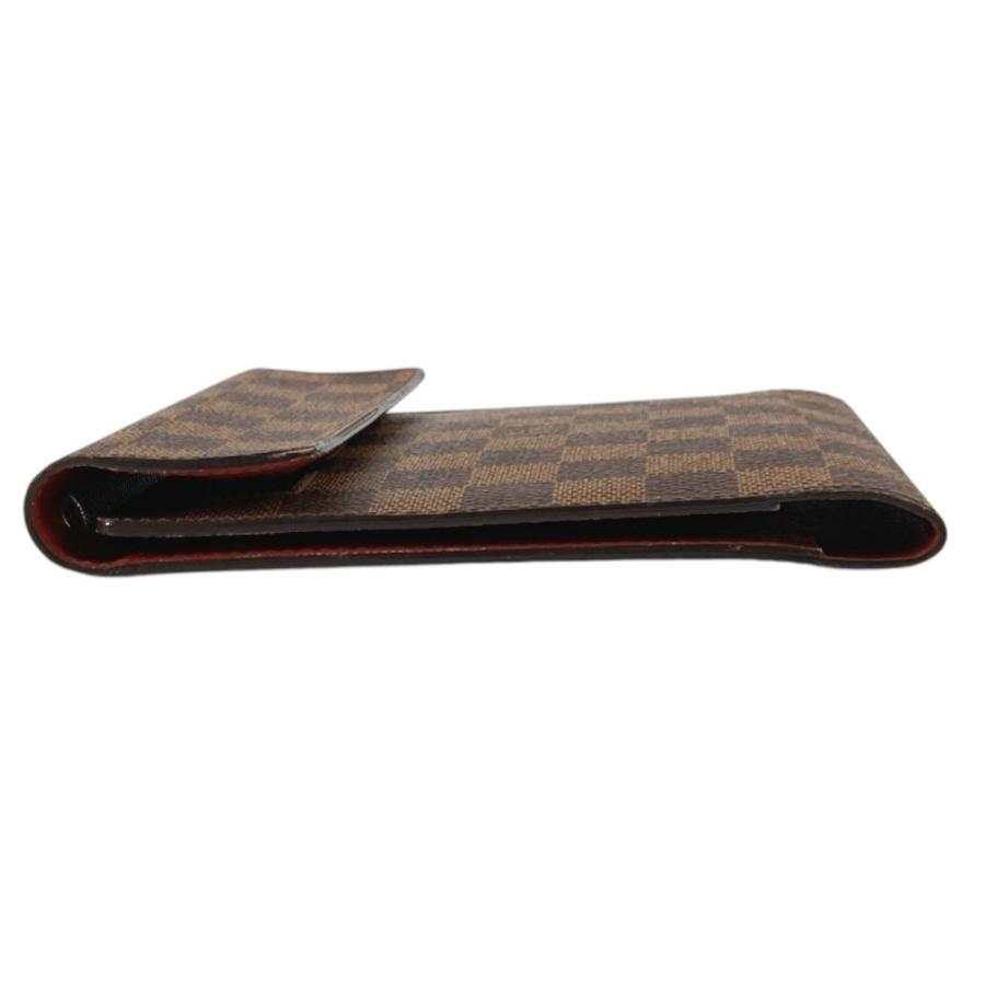 LOUIS VUITTON ルイヴィトン  M99074 CDケース DVDケース ポーチ 日本20周年限定 カバン ダミエ ポーチ エベヌ ブラウン【中古】 | LOUIS VUITTON | 04
