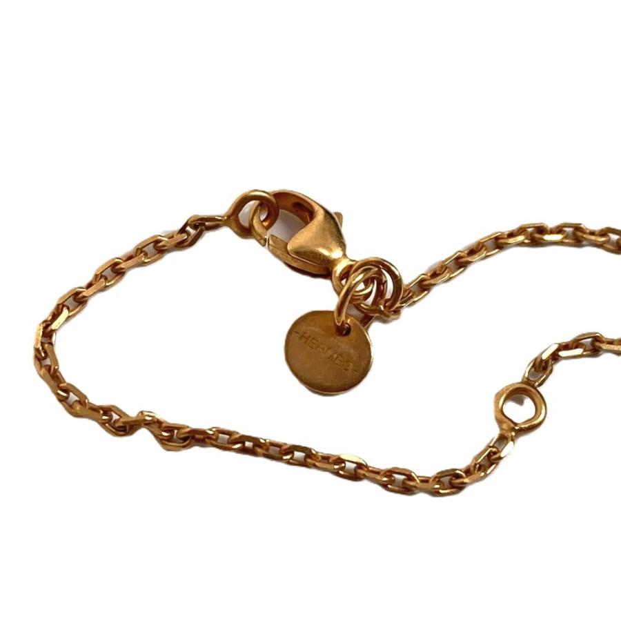 美品 HERMES エルメス アスドゥクール PM ペンダント アクセサリー ハート チェーン ネックレス ブラック レディース【中古】 | HERMES | 07