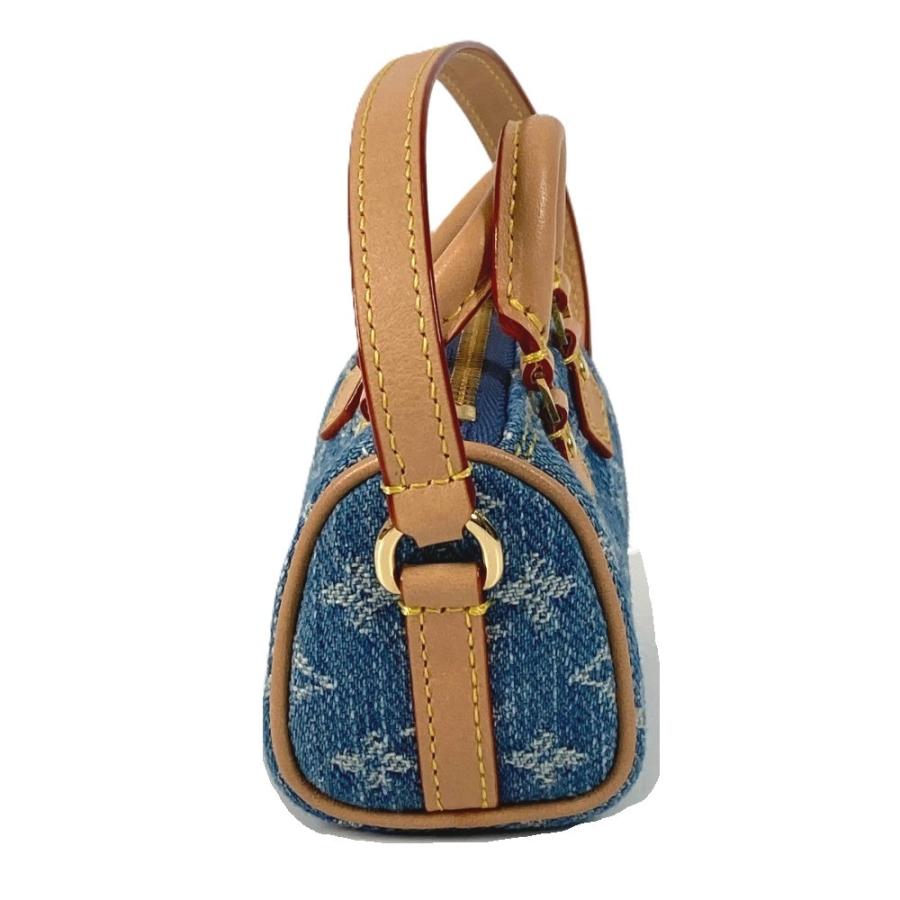 新品同様 LOUIS VUITTON ルイヴィトン M01701  ビジューサックマイクロスピーディー バッグチャーム モノグラムデニムキーホルダー【中古】 | LOUIS VUITTON | 03