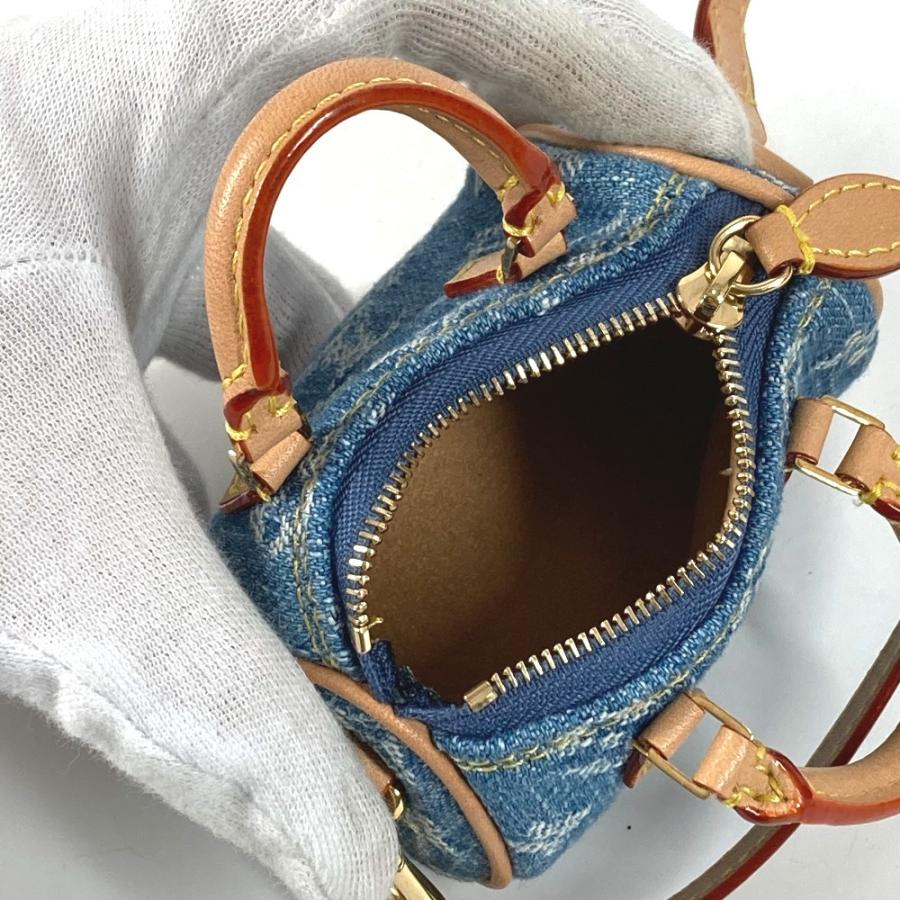 新品同様 LOUIS VUITTON ルイヴィトン M01701  ビジューサックマイクロスピーディー バッグチャーム モノグラムデニムキーホルダー【中古】 | LOUIS VUITTON | 05