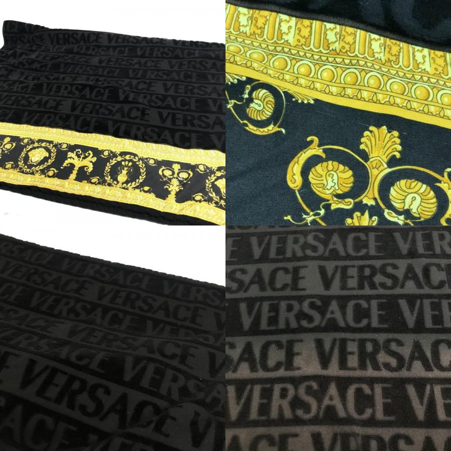 VERSACE ヴェルサーチ アイラブバロック 2枚セット ビーチタオル フェイスタオル ペア インテリア ひざかけ ブランケット ブラック【中古】 |  | 08