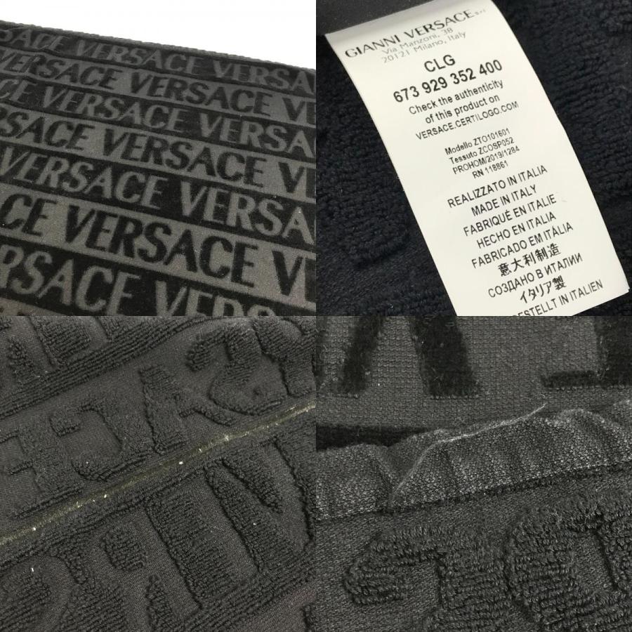 VERSACE ヴェルサーチ アイラブバロック 2枚セット ビーチタオル フェイスタオル ペア インテリア ひざかけ ブランケット ブラック【中古】 |  | 09