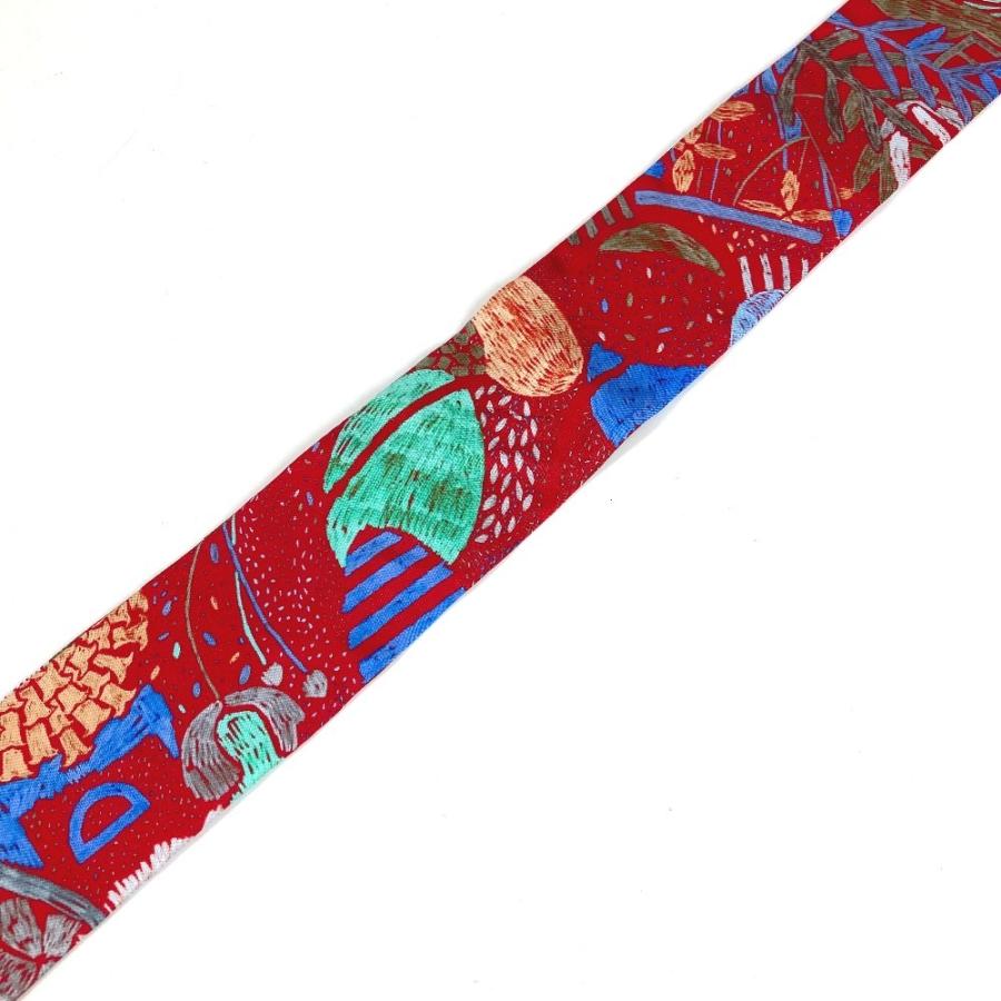 美品 HERMES エルメス ツイリー ツィリー バンドースカーフ アクセサリー スカーフ レッド レディース【中古】 | HERMES | 02