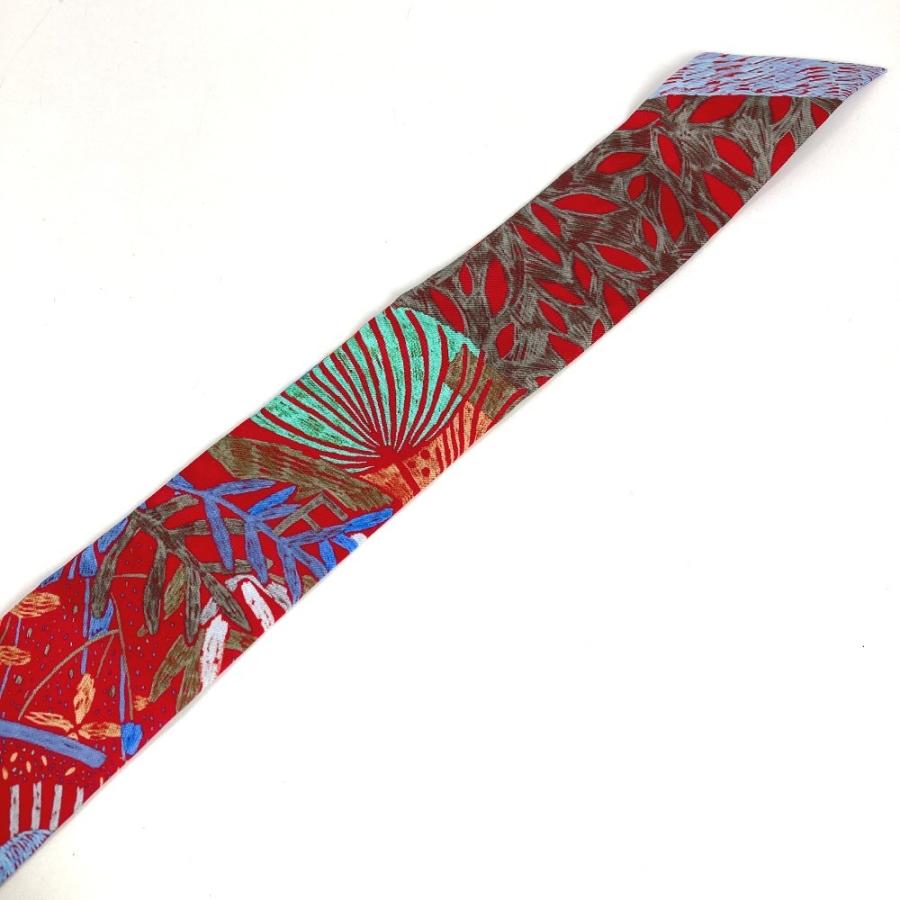 美品 HERMES エルメス ツイリー ツィリー バンドースカーフ アクセサリー スカーフ レッド レディース【中古】 | HERMES | 03