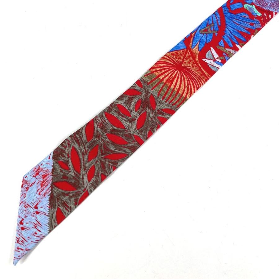 美品 HERMES エルメス ツイリー ツィリー バンドースカーフ アクセサリー スカーフ レッド レディース【中古】 | HERMES | 04