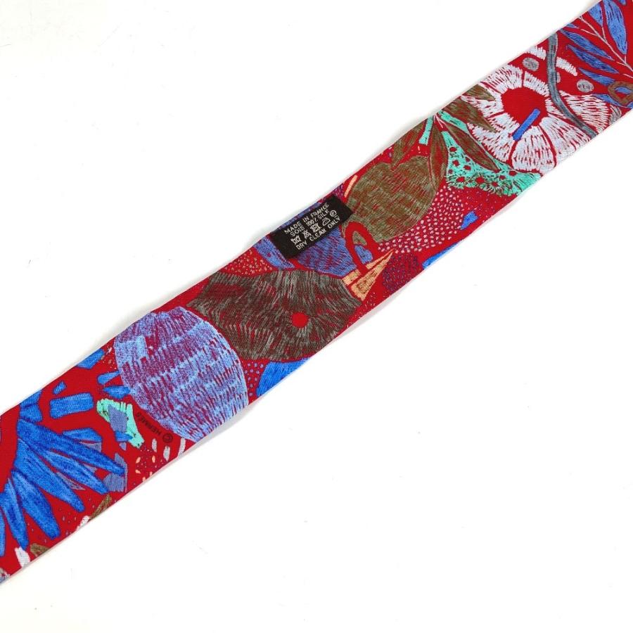 美品 HERMES エルメス ツイリー ツィリー バンドースカーフ アクセサリー スカーフ レッド レディース【中古】 | HERMES | 05