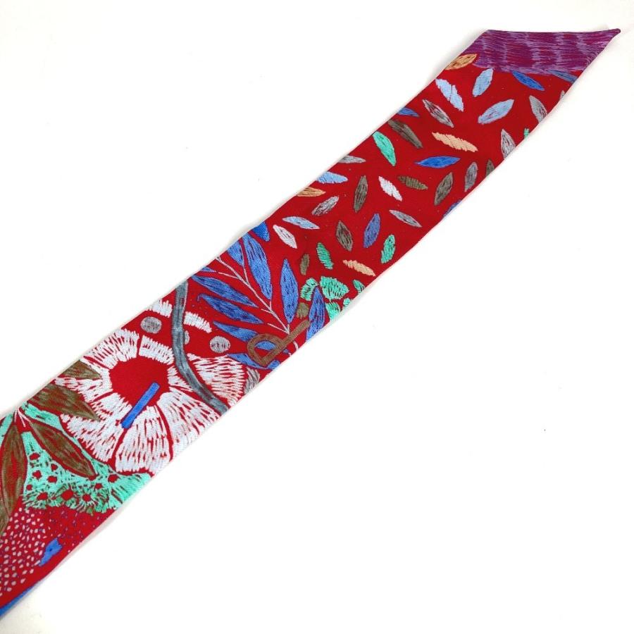 美品 HERMES エルメス ツイリー ツィリー バンドースカーフ アクセサリー スカーフ レッド レディース【中古】 | HERMES | 06