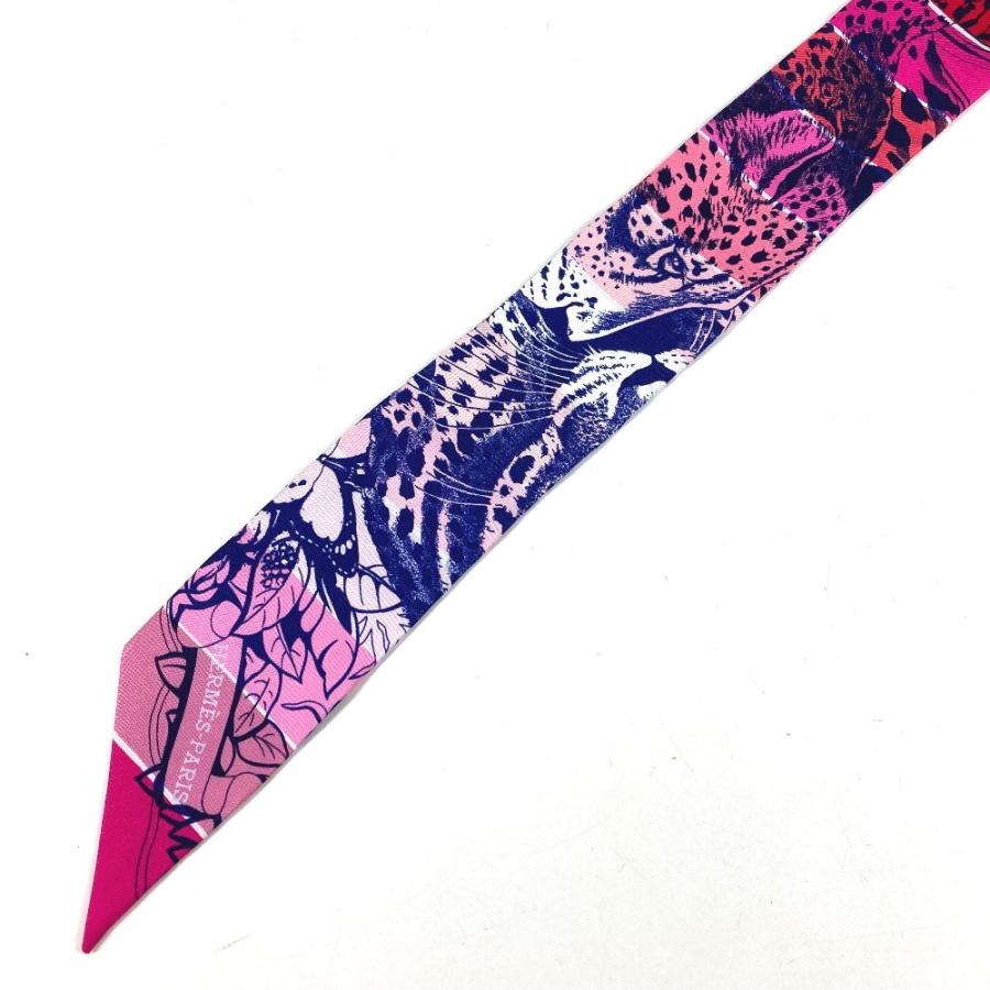 美品 HERMES エルメス ツイリー ツィリー バンドースカーフ アクセサリー ジャングルラブ スカーフ マルチカラー レディース【中古】 | HERMES | 01