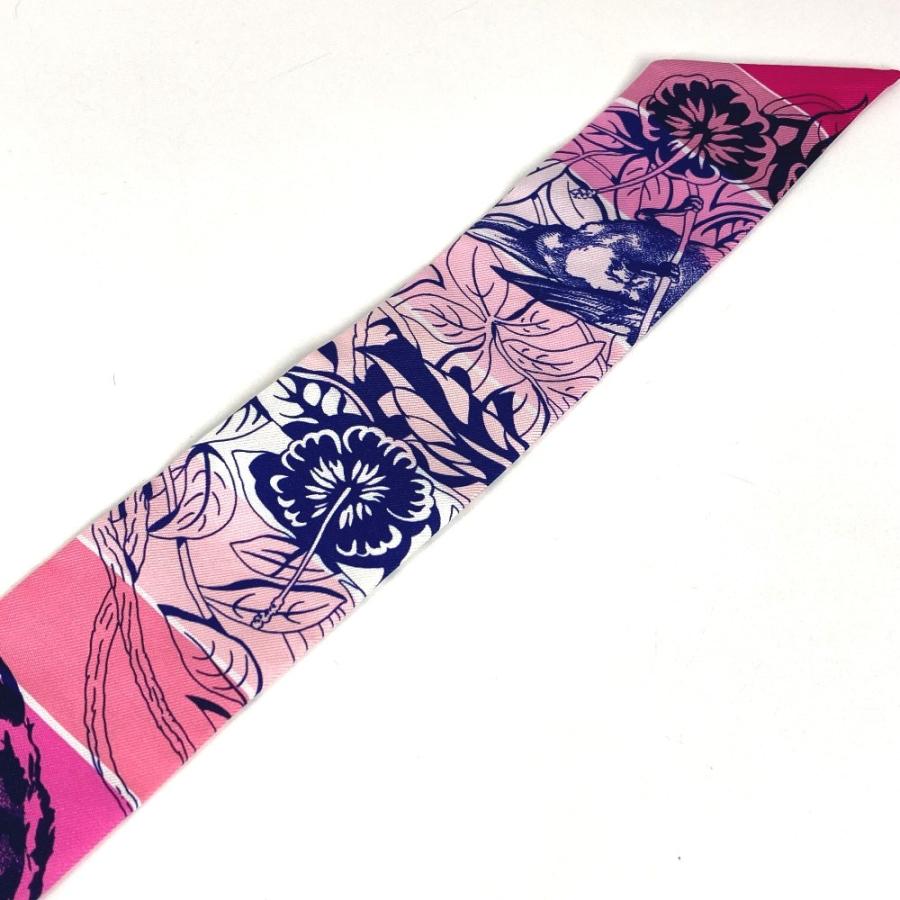 美品 HERMES エルメス ツイリー ツィリー バンドースカーフ アクセサリー ジャングルラブ スカーフ マルチカラー レディース【中古】 | HERMES | 03